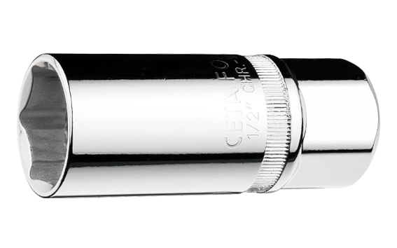 Ceta Form C17-R Serisi 3/8” 6 Köşe Buji Lokmaları (Contalı) 21 mm