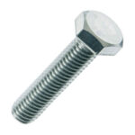 M8X20 Din 933 8.8 Kalite Akb Çelik Cıvata Beyaz