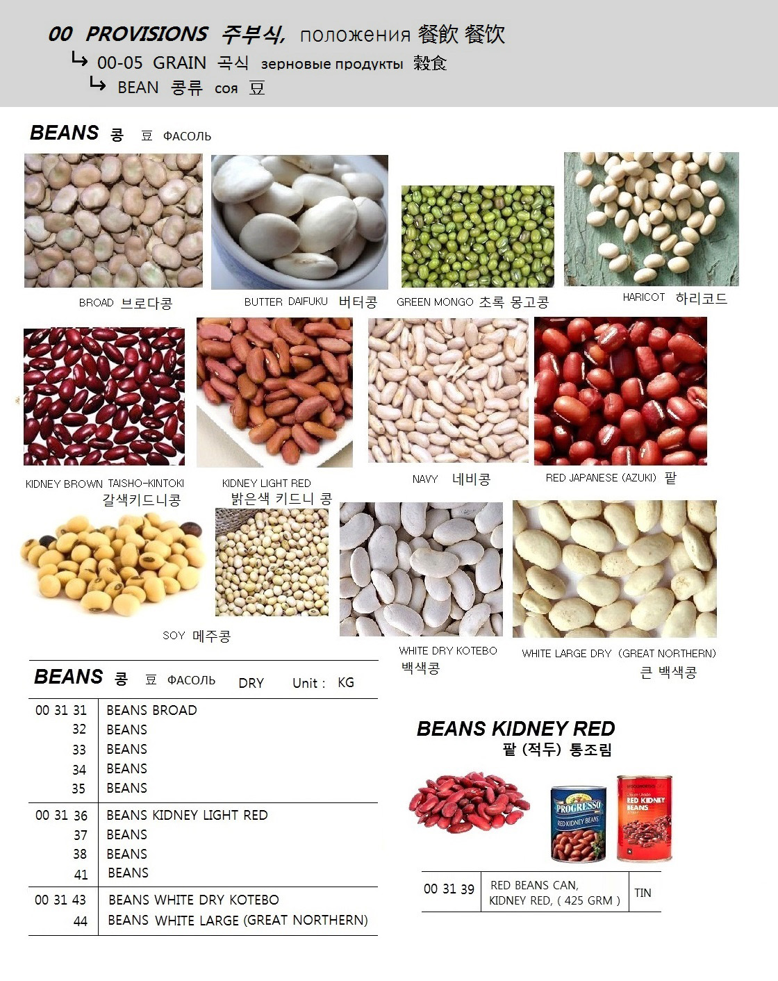 003144 BEANSWHITELARGEDRY(GREATNORTHERN)