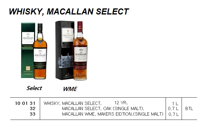 100133 WHISKY,MACALLANWME,MAKERSEIDTION,(SINGLEMALT)0.7L