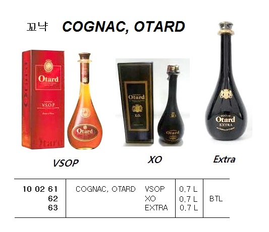 100262 COGNAC,OTARDXO,0.7L