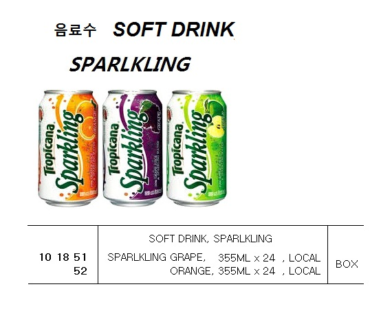 101852 SOFTDRINK,SPARLKLINGORANGE,355MLx24,LOCAL