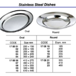 170804 ST.STEELDISH,OVAL,305x205MM