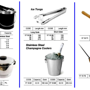 171350 ST.STEELICEPAILWITHICETONG,5.0LTR