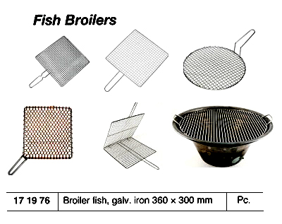 171976 GALV-IRONBROILERFISH,360x300MM