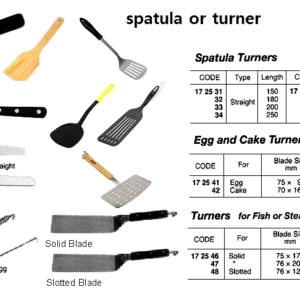 172535 ST.STEELSTRAIGHTSPATULATURNER,BLADE280MM