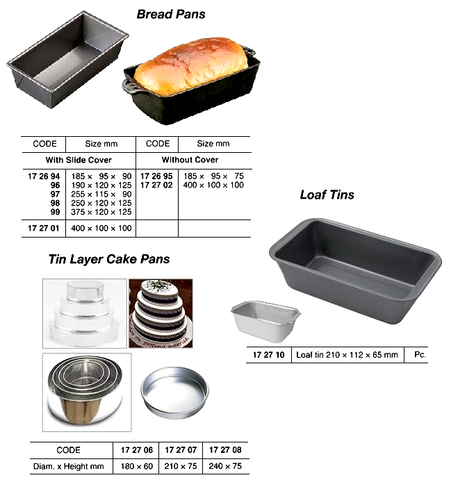 172701 BREADPANWITHSLIDECOVER,400x100x100MM