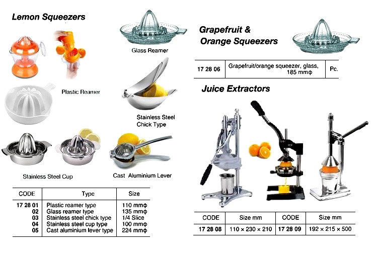 172808 CAST-ALUMINIUMJUICEEXTRACTOR,110x230x210MM