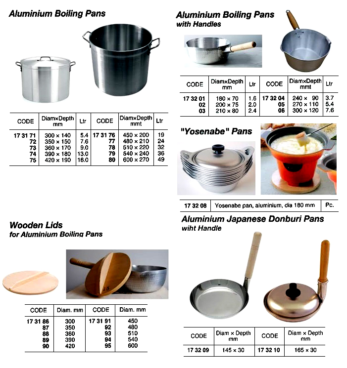 173172 JAPANESSSTYLE,ALUMINIUMPANBOILING,7.6LTR