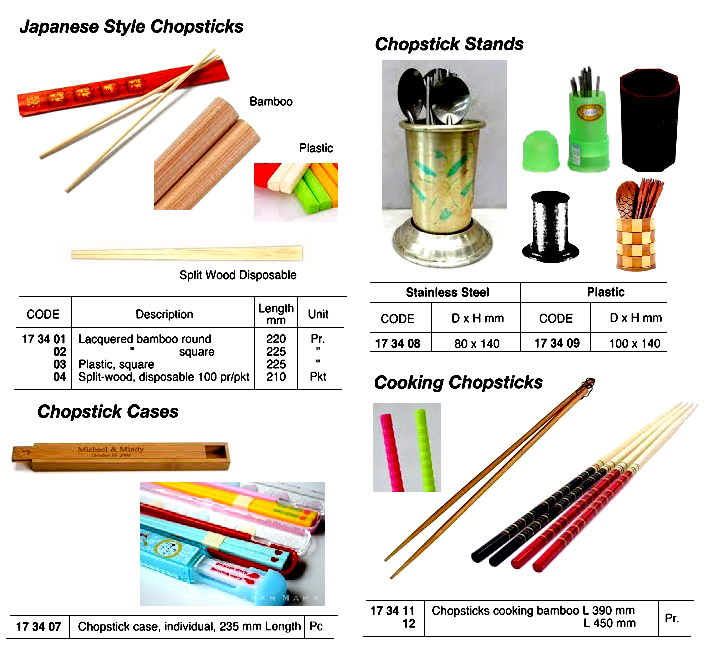 173412 BAMBOOCOOKINGCHOPSTICKS,450MM