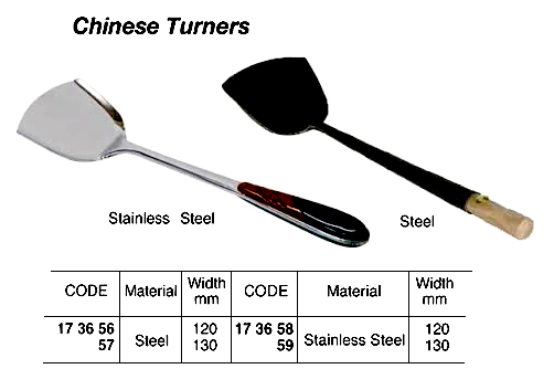173658 CHINESEST.STEELTURNER,BLADE120MMWIDTH