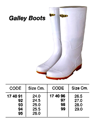 174097 WHITEGALLEYBOOTS,27.0CM