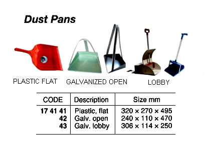 174141 PLASTICFLATDUSTPAN,320x270x495MM