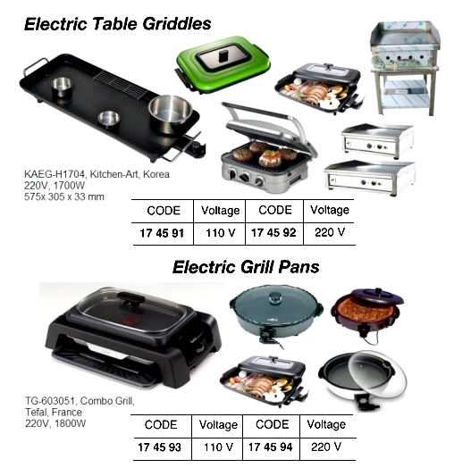 174593 ELECTRICGRILLPANS,110V