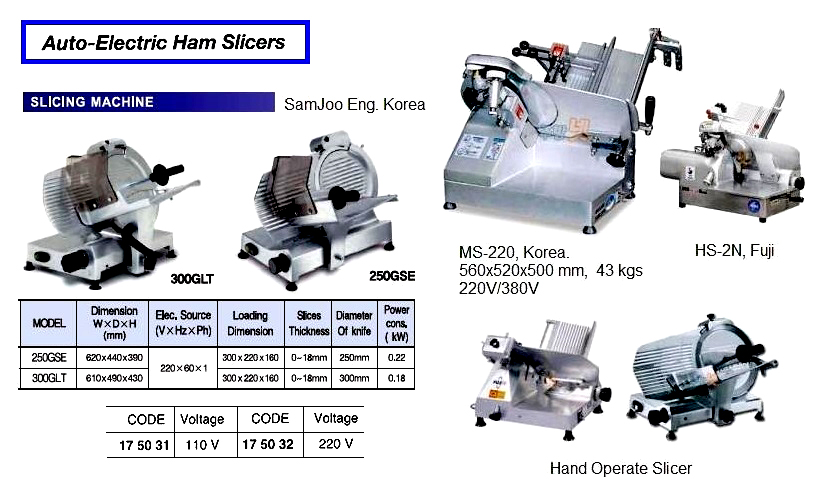 175032 AUTO-ELECTRICHAMSLICER,220V