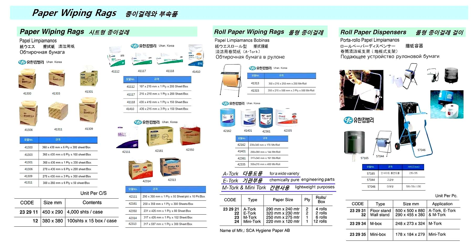 232923 M-TORKROLLPAPERRAG,1PLY250MMx275M6RL/BOX