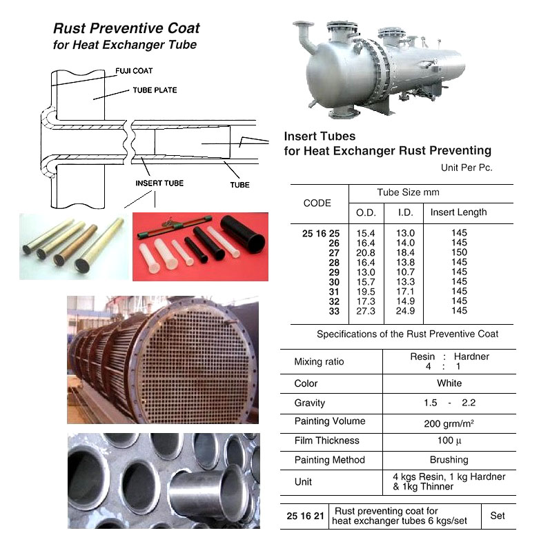 251629 INSERTTUBEFHEATEXCHANGERRUSTPREVENTOD13xID10.7MM