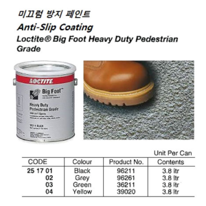 251703 PAINTDECKNONSKIDLOCTITEBIGFOOTHEAVYDUTYPEDESTRIAN,#36211,GREEN,3.8LTR/CAN