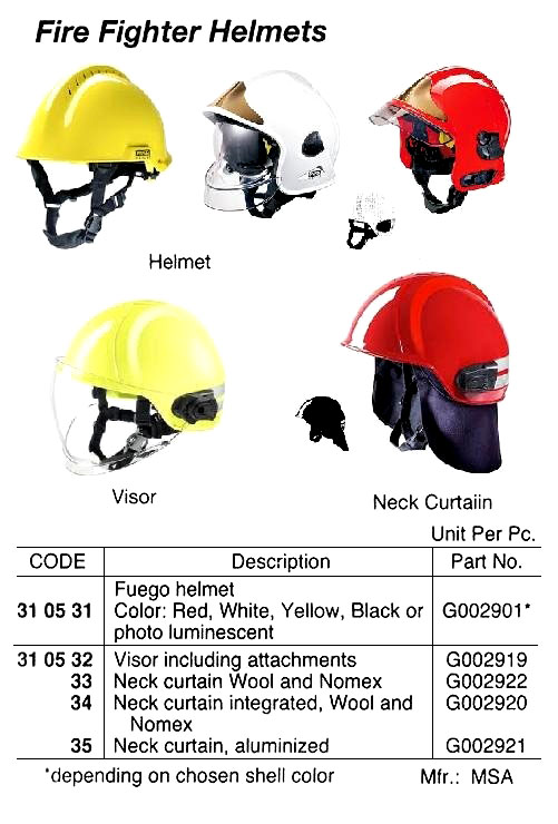 310535 FIREFIGHTERHELMET,NECKCURTAIN,ALUMINIZED,#G002921,MSA