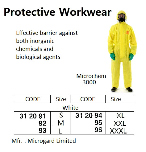 312092 PROTECTIVEWORKWEAR,MICROGARD3000,YELLOW,M