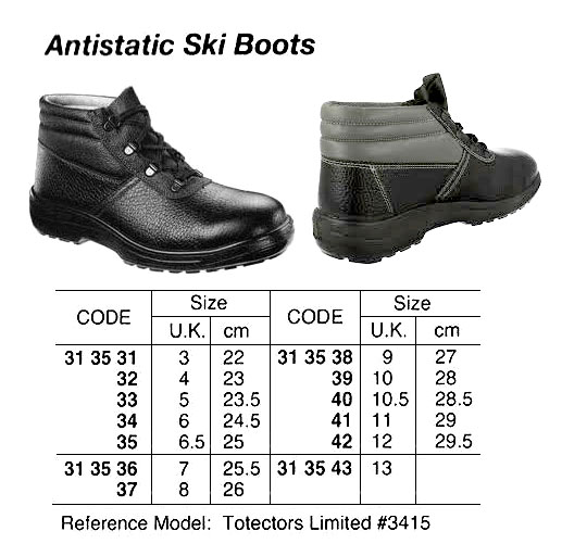 313541 ANTISTATICSKIBOOTS,CONFORMEDTOBSEN345-1,UK11,29CM