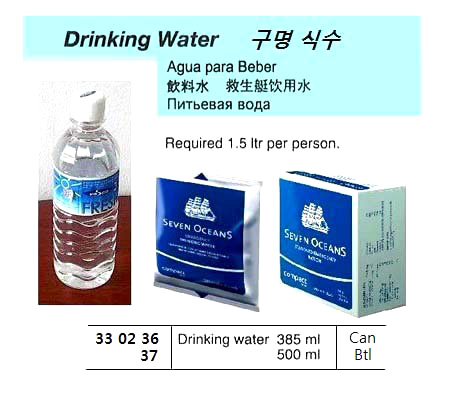 330237 DRINKINGWATER,500ML