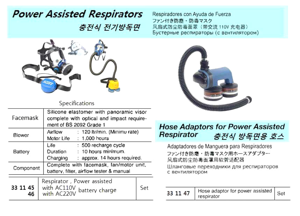331146 POWERASSISTEDRESPIRATORWITHAC220VBATTERYCHARGE