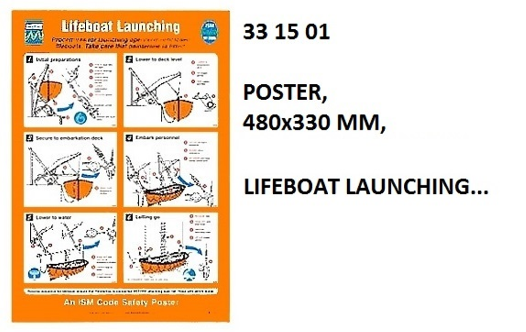 331501 POSTER,480x330MM,LIFEBOATLAUNCHING...