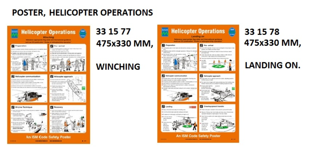331577 POSTER,475x330MM,HELICOPTEROPERATIONS,WINCHING