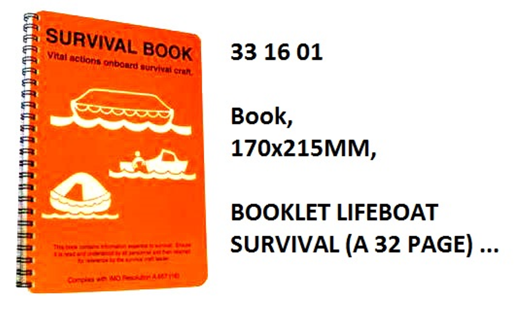 331601 POSTER,170x215MM,BOOKLETLIFEBOATSURVIVAL(A32PAGE)...