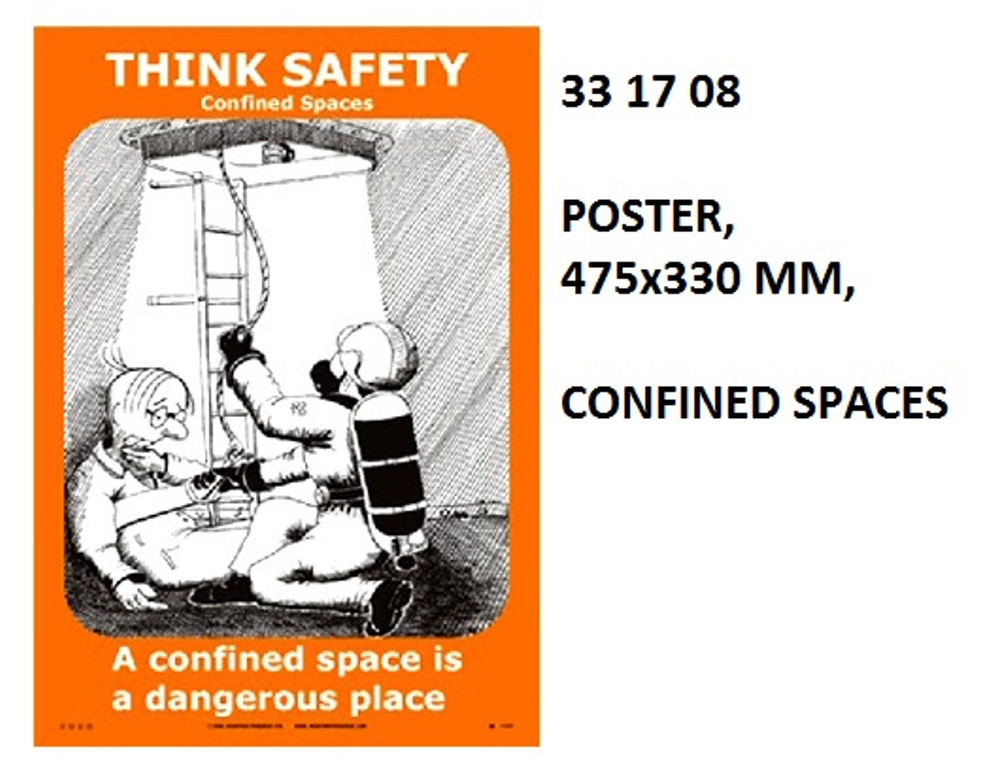 331708 POSTER,475x330MM,CONFINEDSPACES