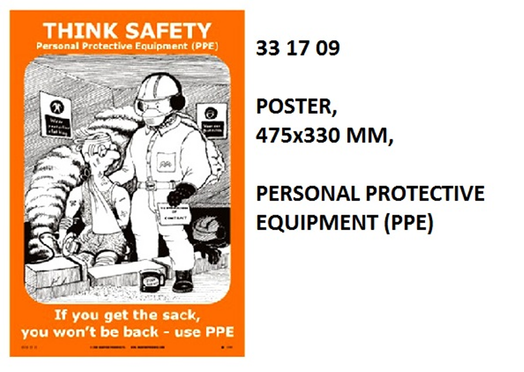 331709 POSTER,475x330MM,PERSONALPROTECTIVEEQUIPMENT(PPE)