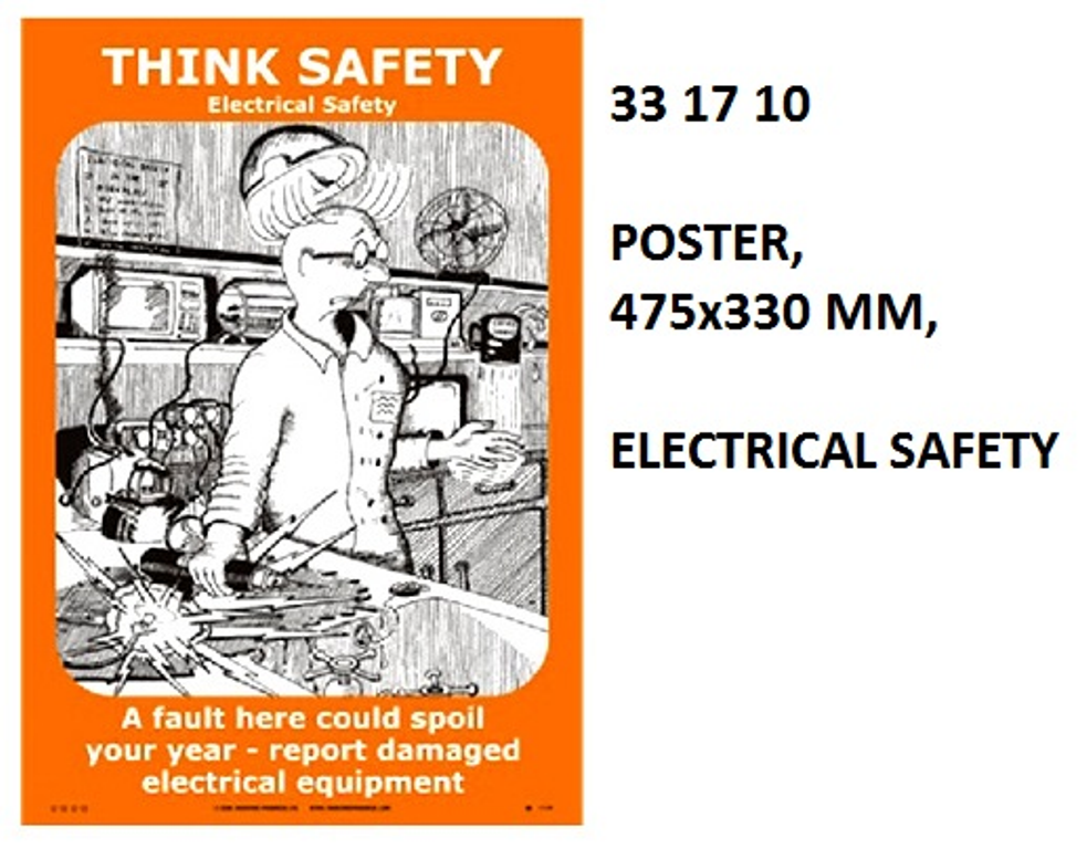 331710 POSTER,475x330MM,ELECTRICALSAFETY