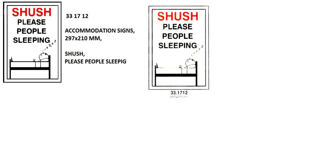 331712 POSTER,297x210MM,SHUSH,PLEASEPEOPLESLEEPIG