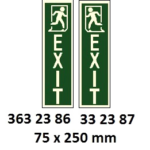 332387 PHOTOLUMINESCENTLOWLOCATIONLIGHTINGSIGN,150x50MM,EXIT(L)...
