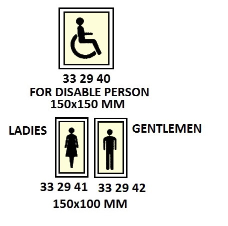 332941 ACCOMMODATIONSIGNS,150x100MM,LADIES