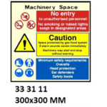 333111 COMBINATIONSIGN,300x300MM,MACHINERYSPACE??