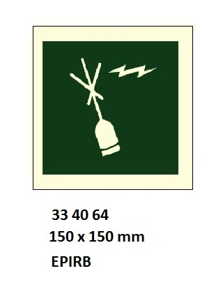 334064 IMOSYMBOLS,150x150MM,EPIRB