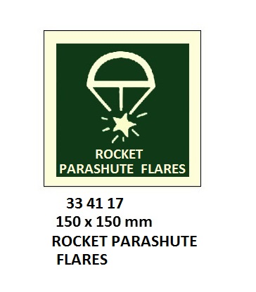 334117 IMOSYMBOLS,150x150MM,ROCKETPARASHUTEFLARES