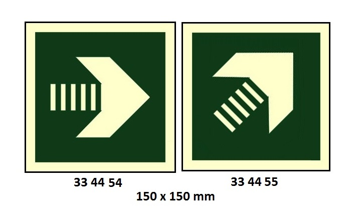 334455 DIRECTIONSIGN,150x150MM