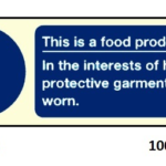 335746 GALLEYSIGN,100x300MM,THISISAFOODPRODUCTIONAREAINTHEINTERESTS??