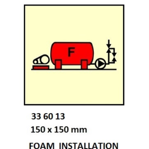 336013 FIRECONTROLSIGN,150x150MM,FOAMINSTALLATION