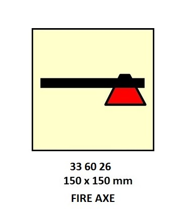 336026 FIRECONTROLSIGN,150x150MM,FIREAXE