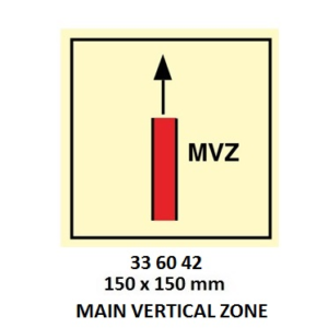 336042 FIRECONTROLSIGN,150x150MM,MAINVERTICALZONE