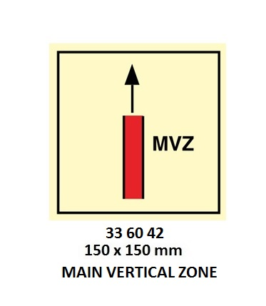 336042 FIRECONTROLSIGN,150x150MM,MAINVERTICALZONE