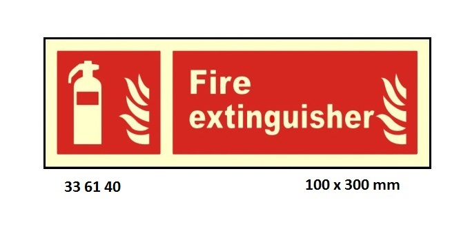 336140 FIRESIGN(RED),100x300MM,FIREEXTINGUISHER