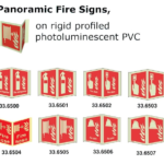 336504 PANORAMICFIRESIGN,EACHFACE200x200MM,FIREHOSE