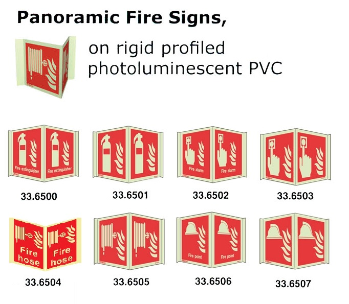 336506 PANORAMICFIRESIGN,EACHFACE200x200MM,FIREPOINT