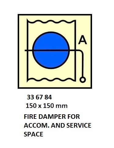 336784 FIRECONTSYMBOL,150x150MM,FIREDAMPERFORACCOM.ANDSERVICESPACE