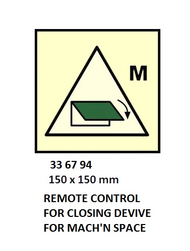 336794 FIRECONTSYMBOL,150x150MM,RMT.CONT'LFORCLOSINGDEVIVEFORMACH'NSPACE